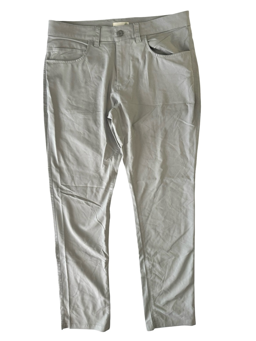 tasc Men's Performance Tailored Pants Gray Bamboo Stretch Travel Casual 33x32